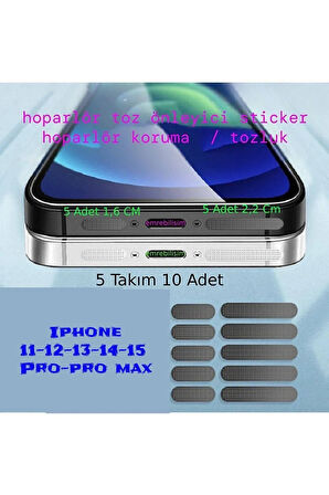 Iphone X/11/12/13/14/15 Pro/promax Tüm Serileri Için Toz Ve Önleyici 5 Takım 10 Adet