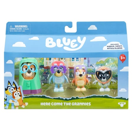 Bluey 4'lü Figür Seti Here Come The Grannies 19201