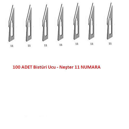 Bistüri Ucu No 11 - Neşter - 100 Adet