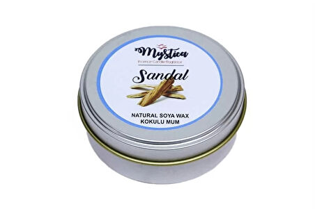 Soya Wax Mum Kokulu Tenekede Sandal