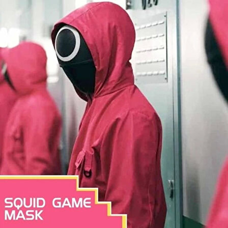 Squid Game Kalamar Oyun Maskesi