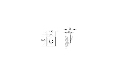 Artema A41456 Ankastre Stop Valf Mix, Sıva Üstü, Krom