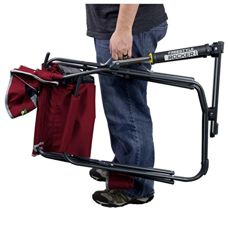 Gci Outdoor Freestyle Amortisörlü Katlanır Kamp Sandalyesi BORDO