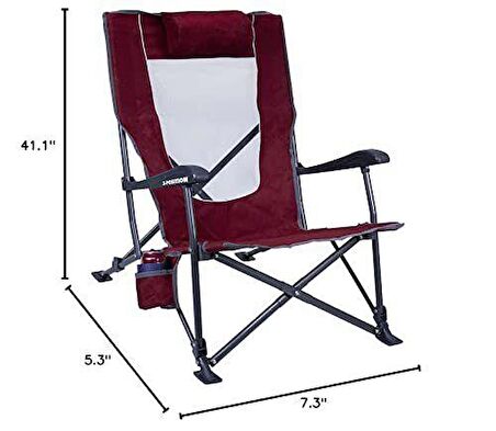 Gci Outdoor Low-Ride Recliner™ 3 Kademeli Katlanır Kamp Sandalyesi