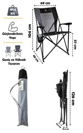 GCI Outdoor Eazy XL Katlanır Kamp Sandalyesi (6314440073)