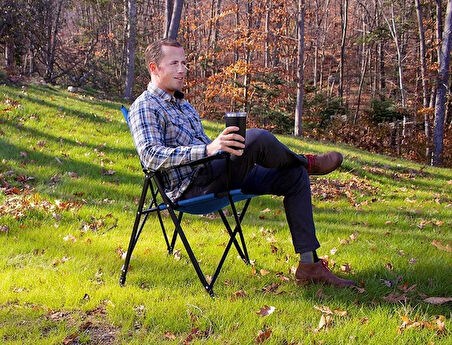Gci Outdoor Comfort Pro Chair™ Katlanır Kamp Sandalyesi Mavi Melanj