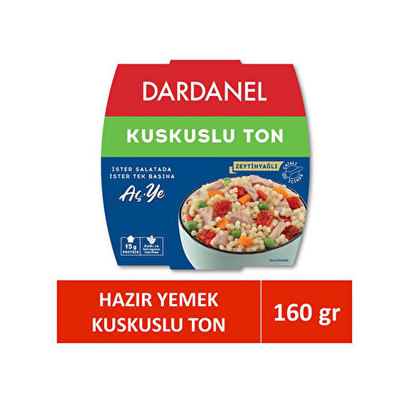 Dardanel Aç Ye Kuskuslu Ton Balığı 160 G