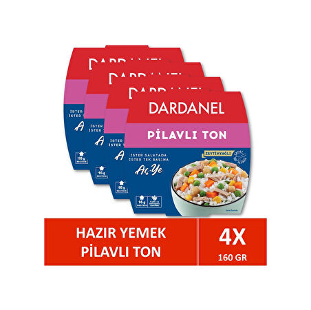 Dardanel Aç Ye Pilavlı Ton Balığı 4 X 160 G