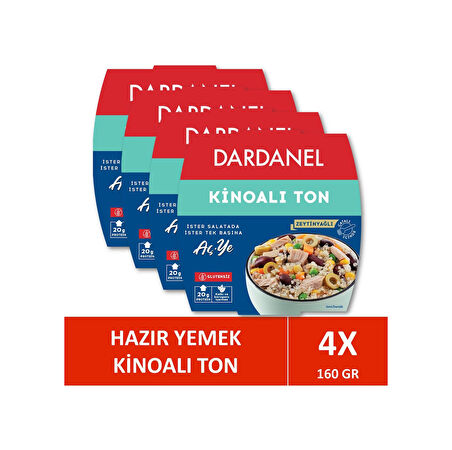 Dardanel Aç Ye Kinoalı Ton Balığı 4 X 160 G
