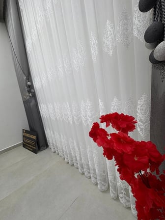 NİVEMESHOME HARE 1/2,5 PİLELİ TÜL PERDE APM