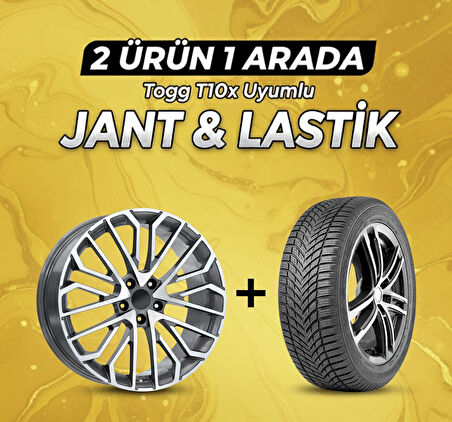 Togg T10x Uyumlu 225/60R18 Dört Mevsim Lastiği 4 Adet Yılı:2025 + DY1648 GMD 18"Jant 4 Adet