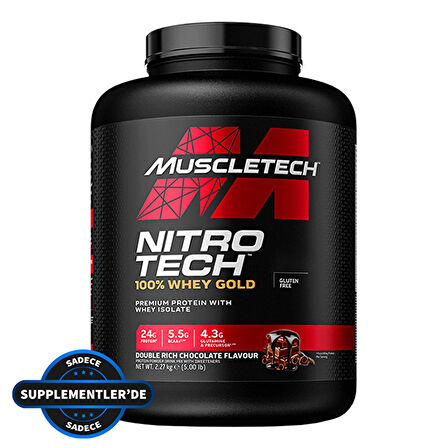 Muscletech Nitro-Tech %100 Whey Gold Protein 2270 Gr - ÇİLEK