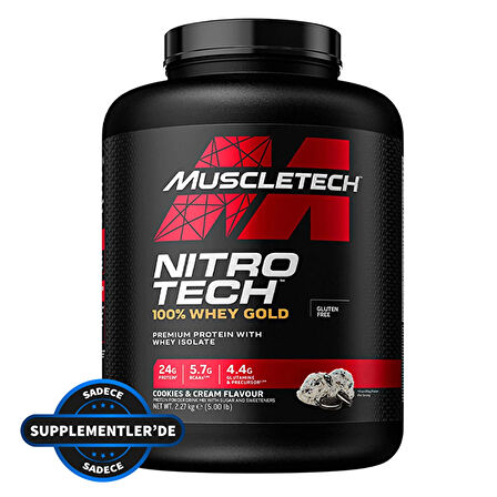 Muscletech Nitro-Tech %100 Whey Gold Protein 2270 Gr - ÇİLEK