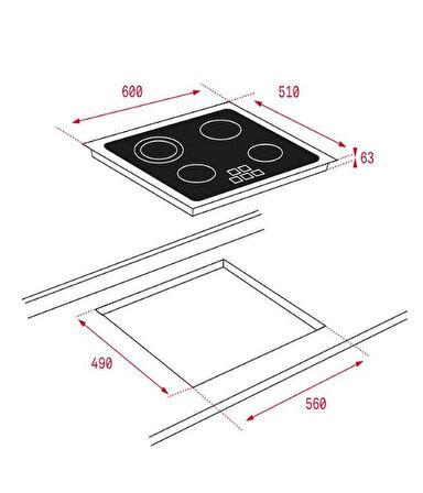 Teka Siyah Ankastre Set ( TL 6210- TZ 6316 )