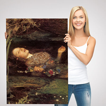 Shakespeare'in Ophelia'sı Hamlet Dekoratif Duvar Tablosu-6319