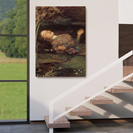 Shakespeare'in Ophelia'sı Hamlet Dekoratif Duvar Tablosu-6319