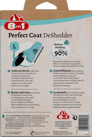 8in1 Perfect Coat DeShedder  Köpekler İçin Tarak L