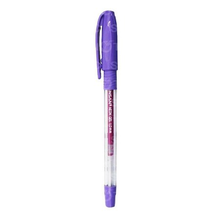 Neon Jel Kalem Mor Renk 0.8mm Pensan Neon Gel Tükenmez Kalem Mor Renk