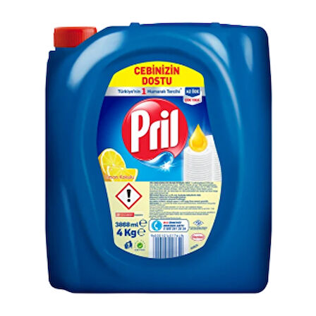 Pril Limon Bulaşık Deterjanı Sıvı 4 kg