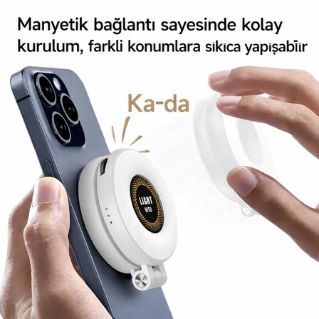 Manyetik Klipsli LED Selfie Işığı – 3 Renk Modlu Telefon Video & Fotoğraf Işığı (360° Ayarlanabilir)