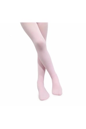 Orta Kalın 40 Den Muz Pembe Rengi Kız Çocuk Okul Külotlu Çorap