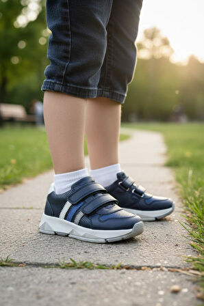 120 Çocuk Okul Öncesi Deri Sneaker