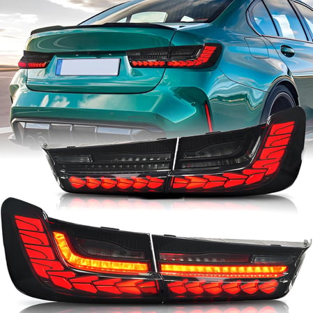 Bmw 3 Serisi G20 2019-2022 Stop Seti Kayar Led Karartmalı M4 Tip