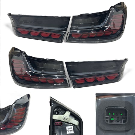 Bmw 3 Serisi G20 2019-2022 Stop Seti Kayar Led Karartmalı M4 Tip