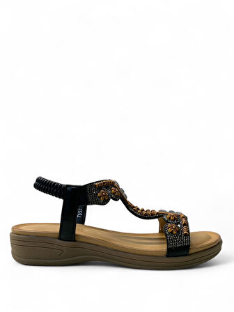 7053 Kadın Anatomik Taşlı Sandalet