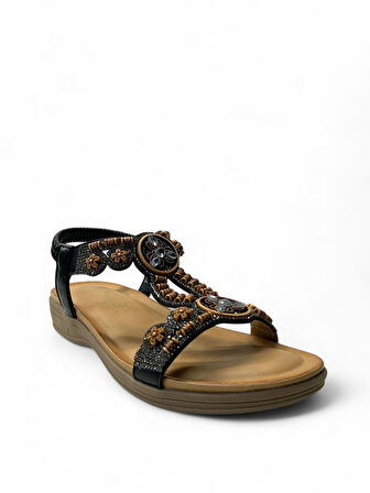 7053 Kadın Anatomik Taşlı Sandalet