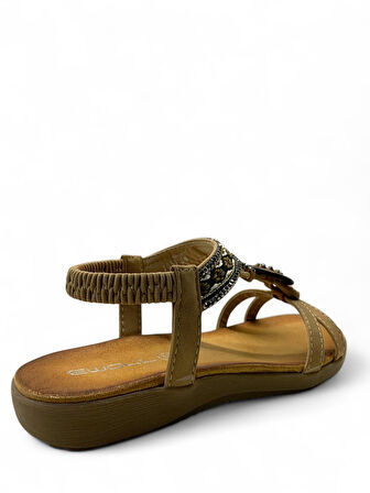 7058 Kadın Anatomik Taşlı Sandalet