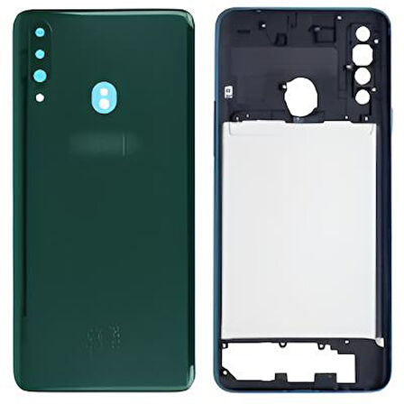 Samsung Galaxy A20S  - SM-A207F FULL Kasa Arka Kapak Takım YEŞİL