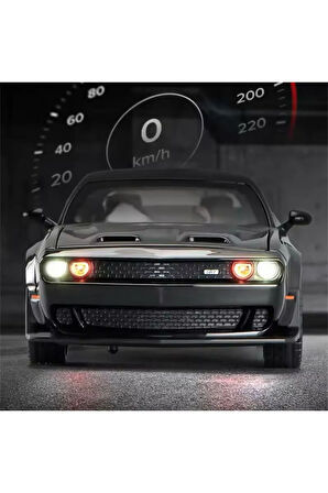 Dodge Challenger 1:24 Diecast Araba Siyah Hızlı Ve Öfkeli Arabası Dodge Challenger SRT