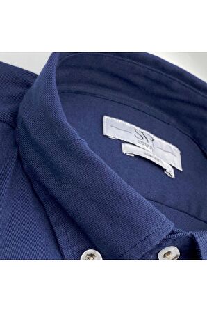 Süvari Gabardin Esnek Kumaş Spor Gömlek