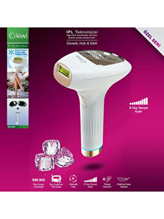 Kiwi Ipl Buz Lazer Epilasyon Tüy Alma Cihazı Otomatik/manuel Yüz, Vücut, Hassas Bölge Kullanımı 999.900 Flash Atım KEP-683
