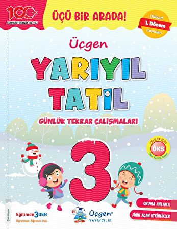 Üçgen 3.Sınıf Yarıyıl Tatil - Günlük Tekrar Çalışmaları 2023