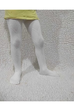 Triko Ayda Pamuklu Cotton Kız Çocuk Vanılya Külotlu Çorap
