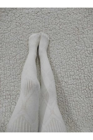 Triko Ayda Pamuklu Cotton Kız Çocuk Vanılya Külotlu Çorap
