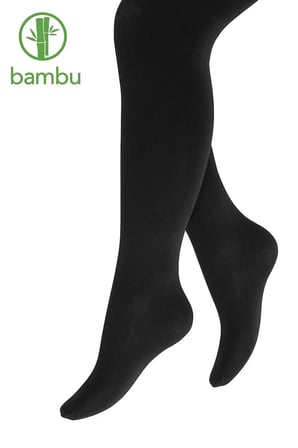 Kız Çocuk Bambu Siyah Külotlu Çorap ( Orta Klaın Yumuşak & Konfor Bambbo Çorap )