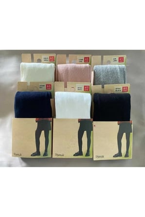 6 Adet Pamuklu Kız Çocuk Cotton Külotlu Çorap