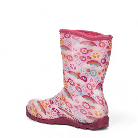 514 Çocuk Okul Öncesi Sıcak Astar Yağmur Çizmesi