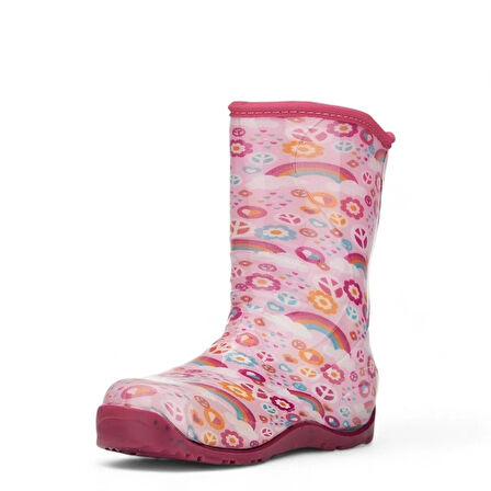 514 Çocuk Okul Öncesi Sıcak Astar Yağmur Çizmesi