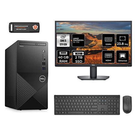 Dell Vostro 3020 i5 13400 40GB 2TB SSD RX550/4GB FDOS N2054VDT3020MTU MASAÜSTÜ PC & 23.8" MONİTÖR