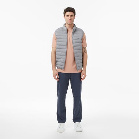 Nautica Erkek Gri Regular Fit Su İtici Kaz Tüyü Yelek