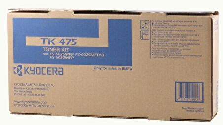 Kyocera Tk 475 Orjinal Fotokopi Toneri Fs 6025 6030 6525 6530 15.000 Sayfa / Kyocera