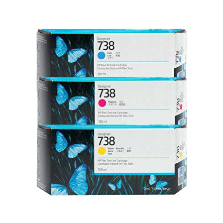 Hp 738 Renkli Orijinal Kartuş Paketi