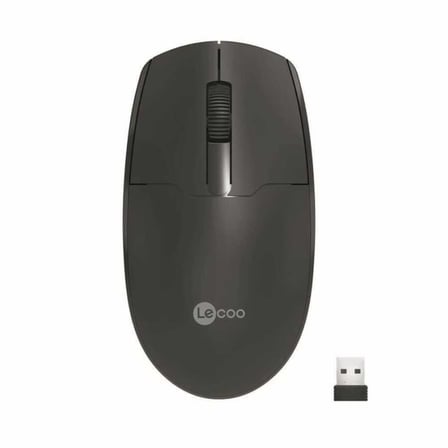 Lecoo WS204 Siyah Optik Kablosuz Mouse
