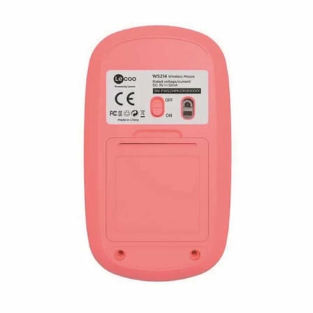 Lecoo WS214 Pembe Optik Kablosuz Mouse