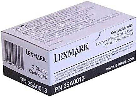 Lexmark 25A0013 Orijinal Zımba Teli Kartuşu 15000 Sayfa