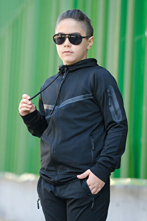 Unısex Dalgıç Kumaş Kapüşonlu Eşofman Takımı ESF-600